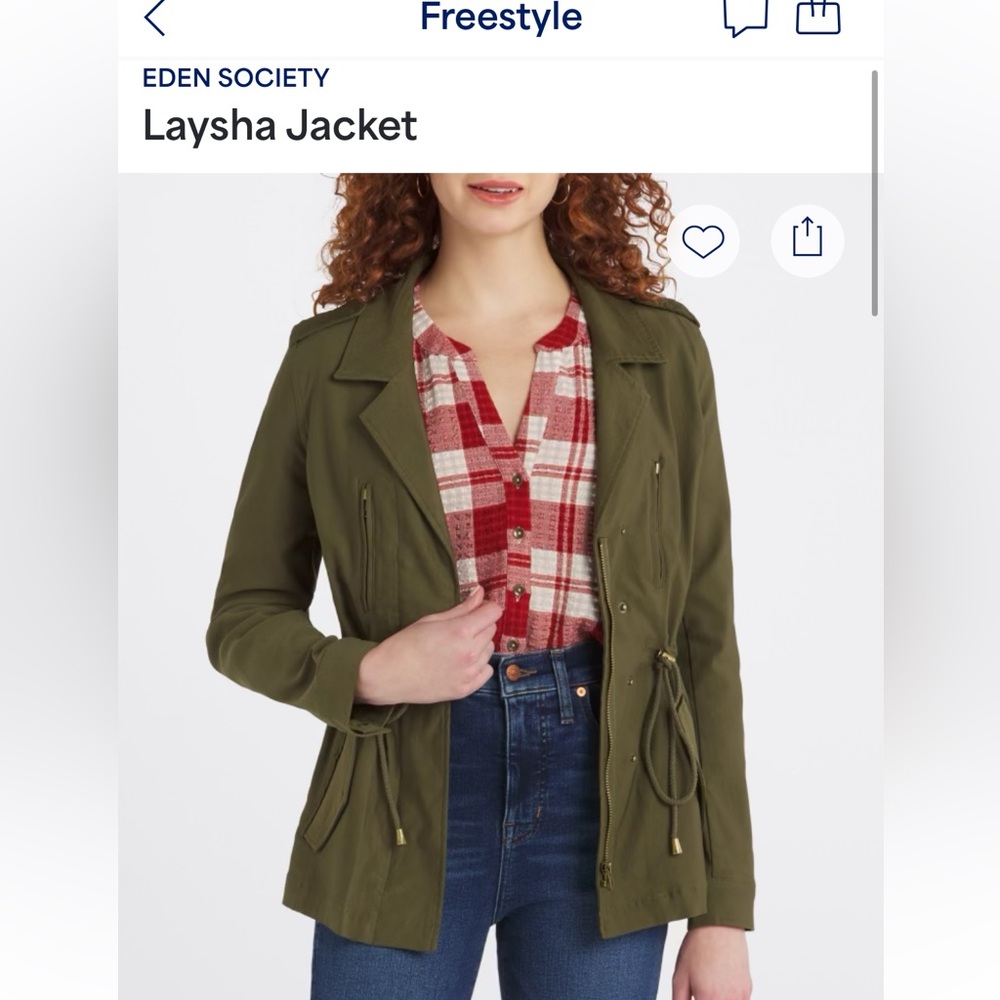 Eden Society Women's Utility Jacket in Olive